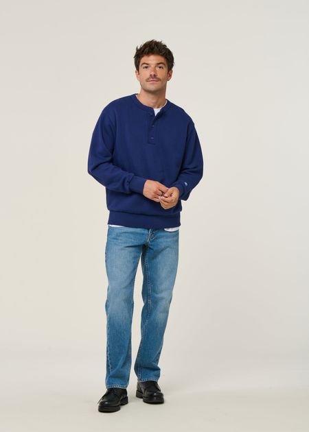 Sweatshirt aus Bio-Baumwolle | Blau "bally bleu outremer - overseas blue", Olow, Foto 4