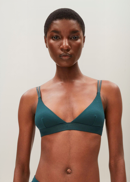 Soutien-gorge triangle en modal | teal stone "osilaa - teal stone" - Armedangels