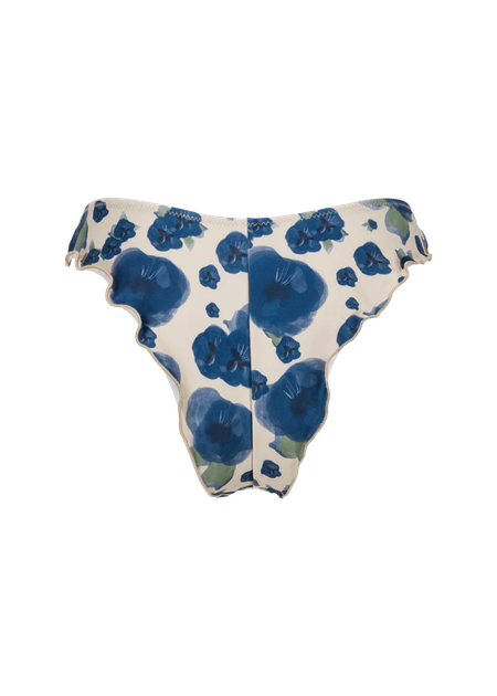 Bas maillot tanga fleurs bleu cocoa - "cocoa-printflower fleurs bleues", Nénés Paris, photo 4