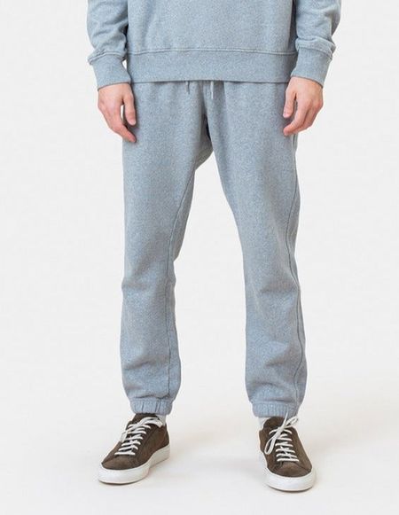 Jogging mixte gris en coton bio - heather grey