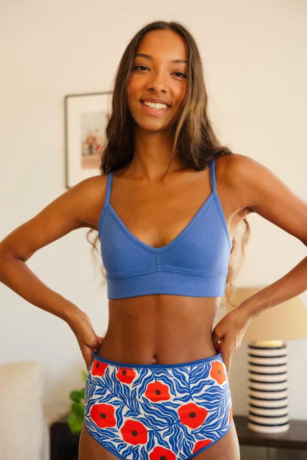 Brassiere en coton bio | bleu klein, We Are Jolies
