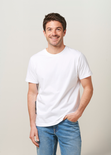 T-shirt en coton bio | blanc, WeDressFair, photo 3