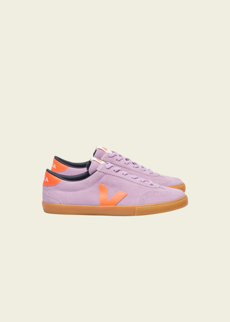 Baskets en cuir | orange et violet "volley - orchid_fury_natural" - Veja