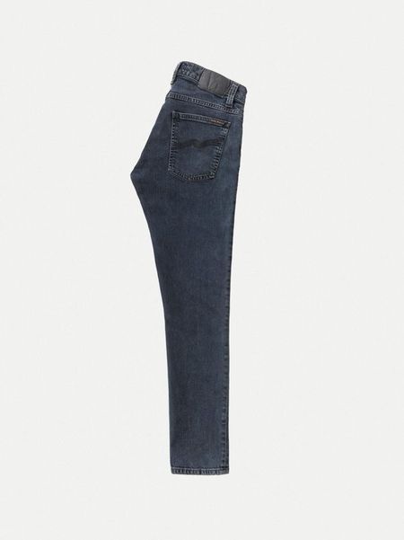 Jean skinny bleu foncé en coton bio - tight terry black ocean, Nudie Jeans, photo 6