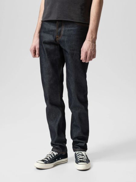 Jean fuselé en coton bio | brut "steady eddie ii dry heavy" - Nudie Jeans