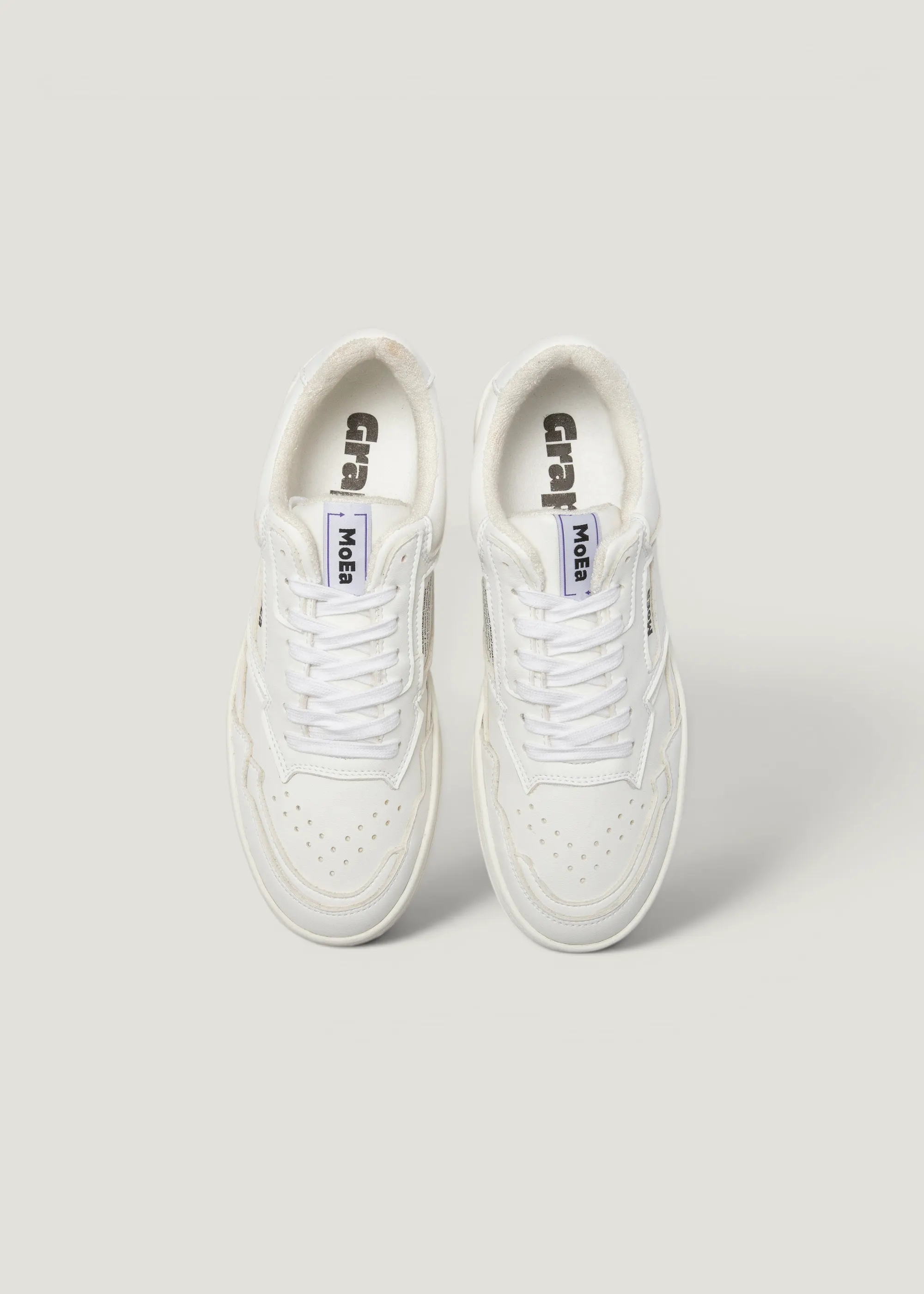 Baskets vegan en matière végétale | blanc "gen 1 corn full white", Moea, photo 3