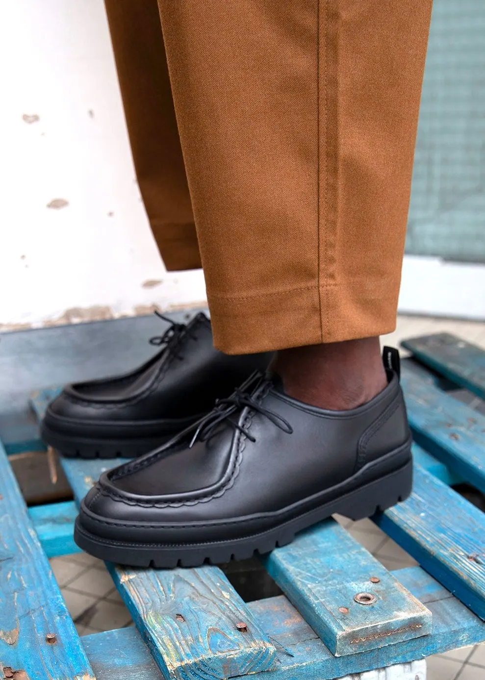 Derbies made in france en cuir certifié | noir "major noir", Kleman, photo 4