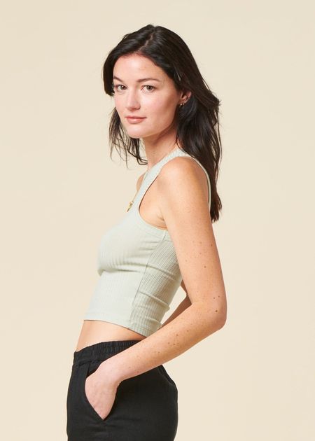 Débardeur en tencel | vert clair "porto - vintage lace", Jan'n June, photo 3