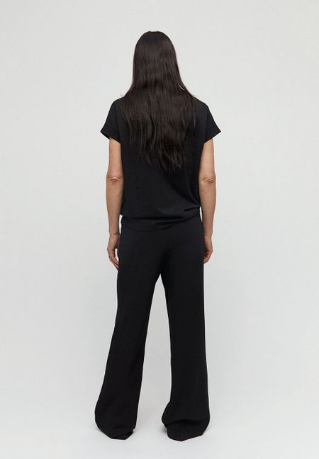 Pantalon large noir en lenzing - hannaa, Armedangels, photo 3