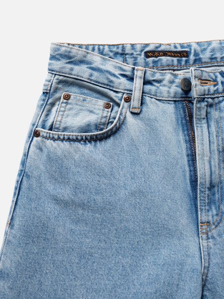 Jean ample bleu clair en coton bio - clean eileen sunny blue, Nudie Jeans, photo 3
