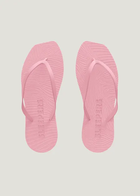 Tongs en caoutchouc naturel | rose "Tapered pink sorbet " - Sleepers
