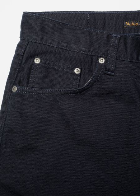Short denim en coton bio | bleu "Seth shorts everblue", Nudie Jeans, photo 4