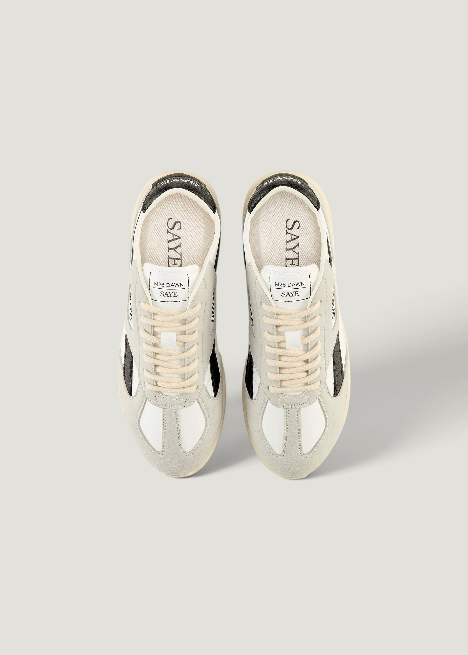 Baskets vegan | blanc "M26 dawn - lignify white & black", SAYE, photo 4