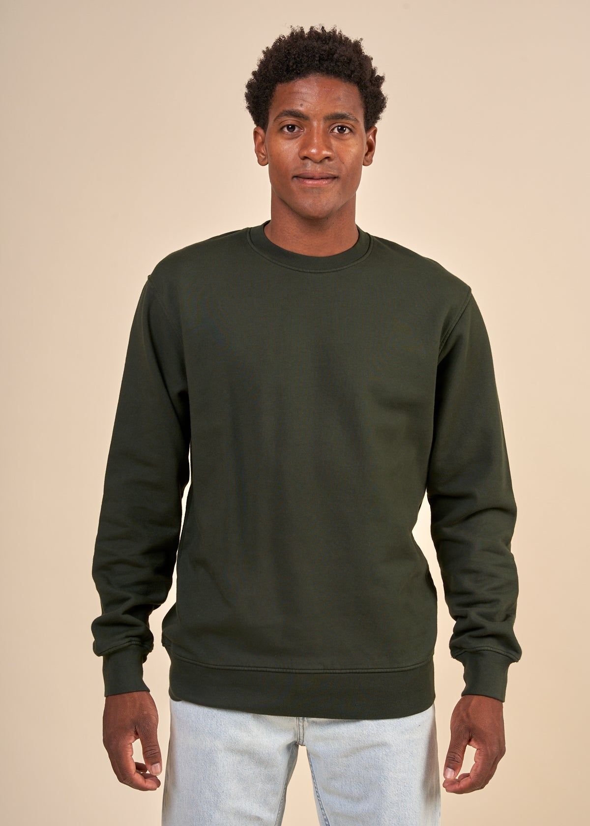 Sweat en coton bio | vert "hunter green", Colorful Standard, photo 1