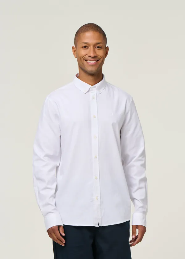 Chemise en coton bio | blanche "quaasa - white", Armedangels
