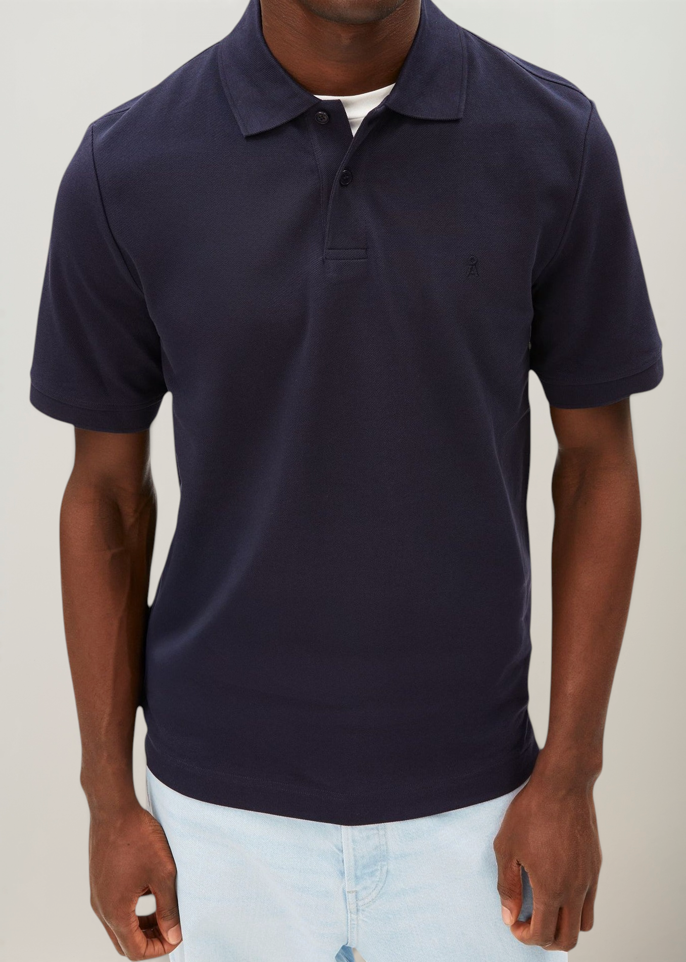 Polo en coton bio | marine "Maario poloshirt - night sky", Armedangels, photo 1