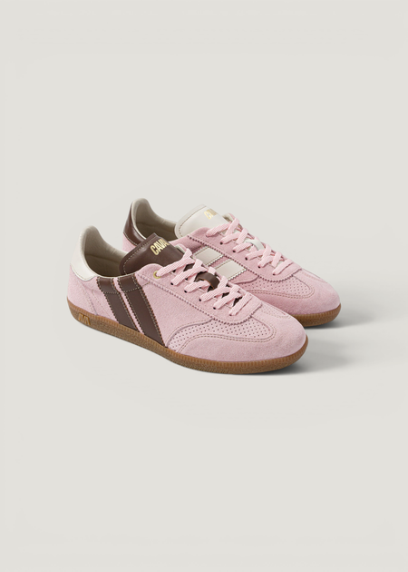 Baskets en cuir certifié | rose "pulse snow petal"