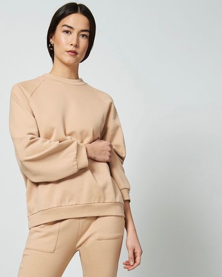 Sweat beige en coton bio - toulon