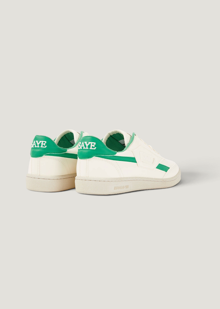 Baskets vegan | blanc et vert "Basket en recyclé - modelo '89 icon jade" - SAYE