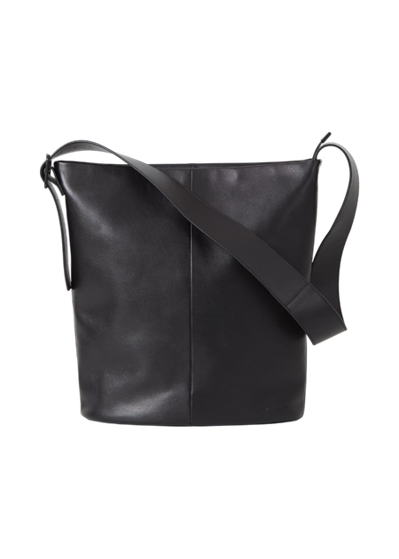 Sac bandoulière en cuir certifié | noir "stockholm"
