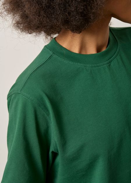 T-shirt boxy en coton bio | vert forêt - WeDressFair