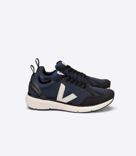 Baskets de sport en recyclé | marine et blanc "condor 2 alveomesh nautico pierre black" - Veja