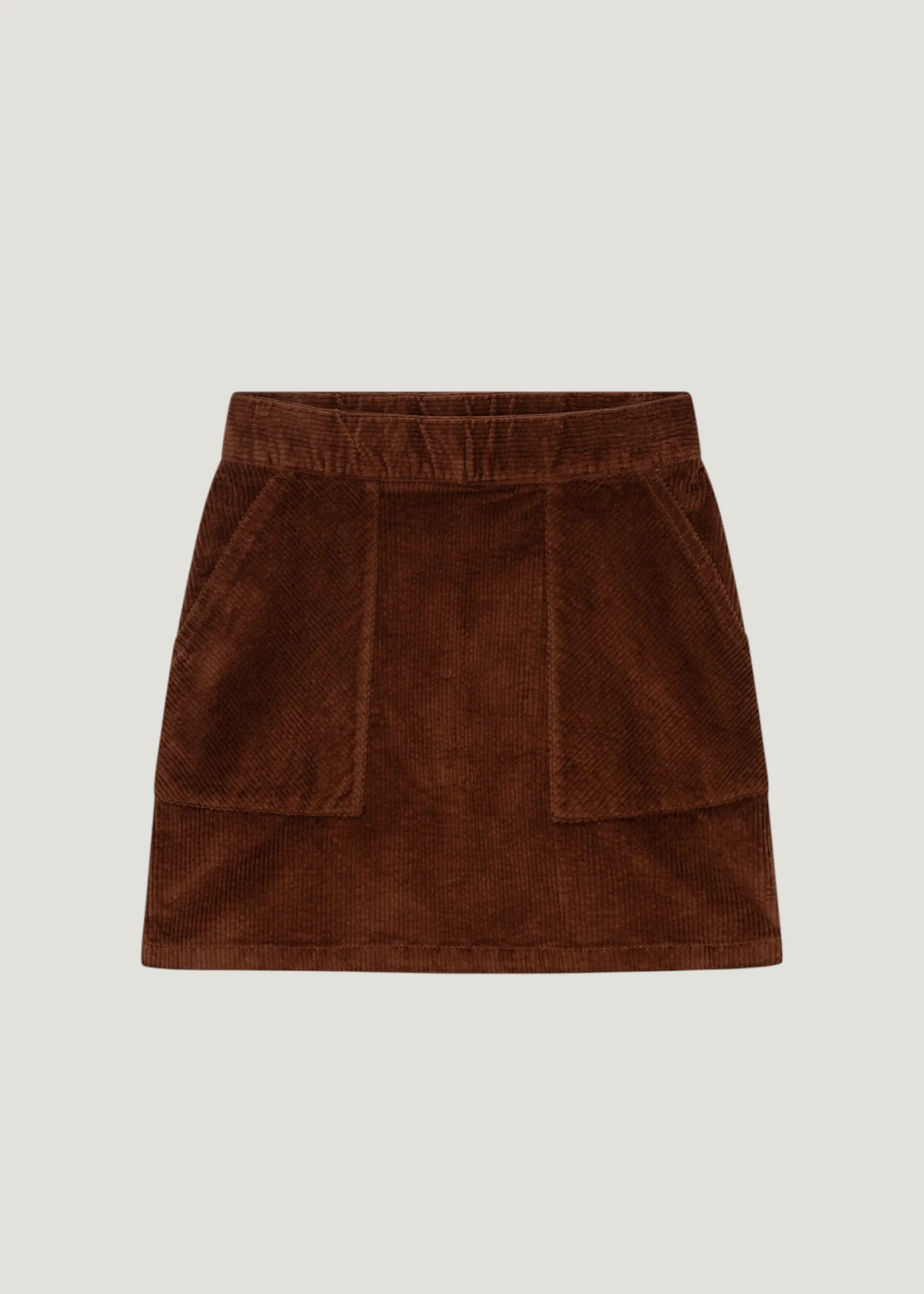  Jupe en velours côtelé en coton bio | marron "Skirt majorna corduroy cappuccino brown", Dedicated, photo 6