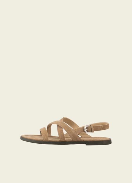 Sandales en cuir certifié | beige "Zaida dk sand " - Vagabond