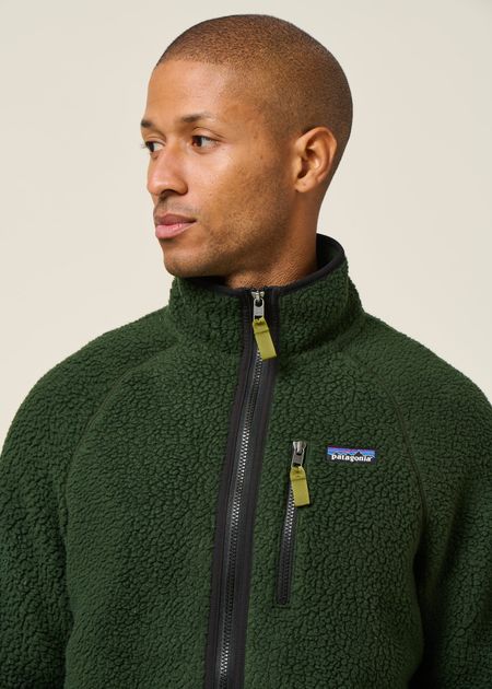 Veste polaire en matière recyclée | vert "retro pile jkt - olgg" - Patagonia