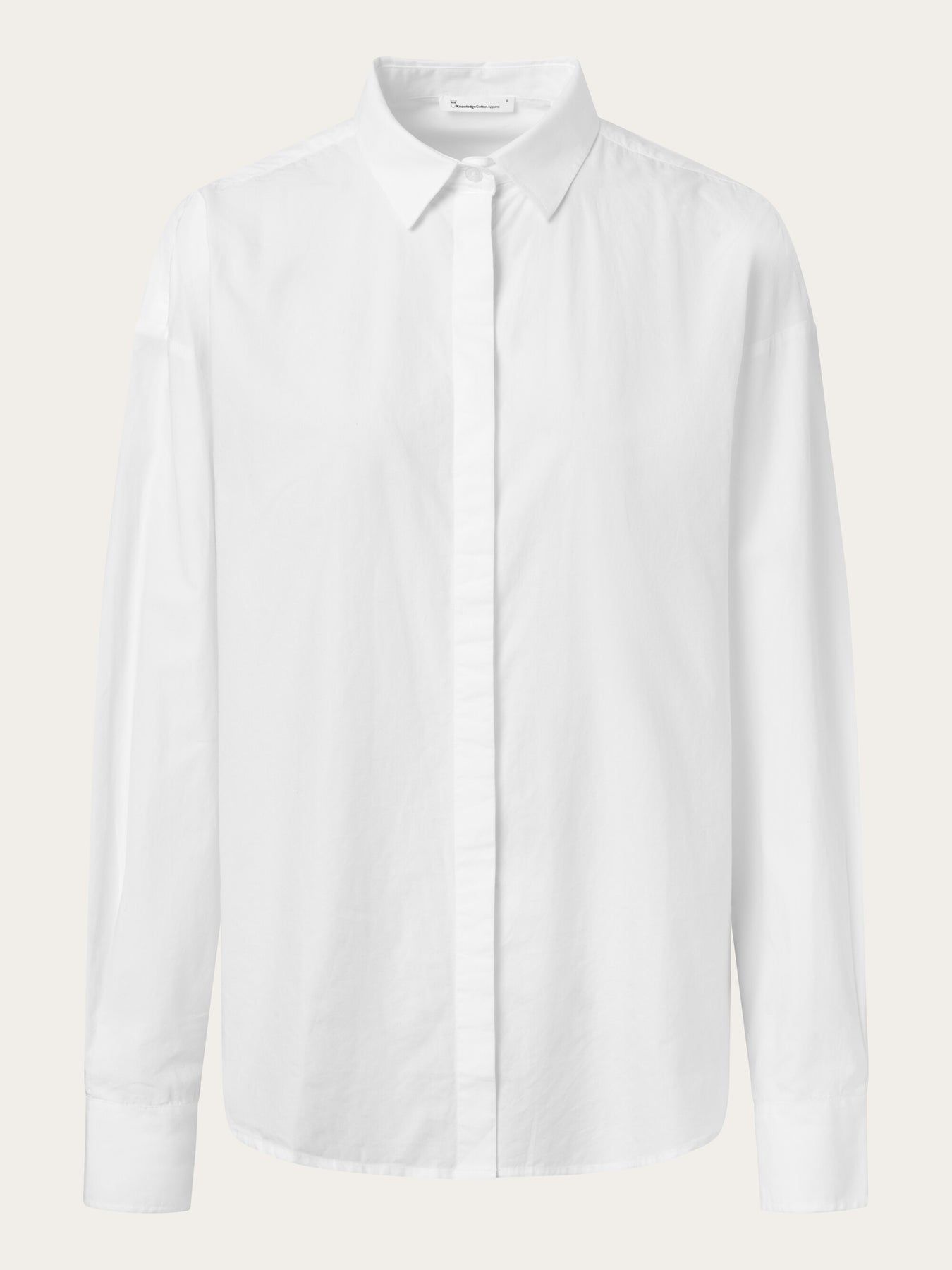 Chemise popeline en coton bio | blanc "poplin shirt bright white", Knowledge Cotton Apparel, photo 7