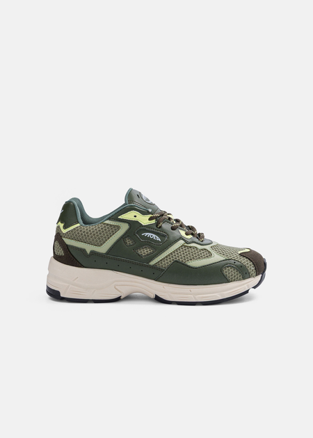 Baskets vegan | beige "rush - green acid" - Moea