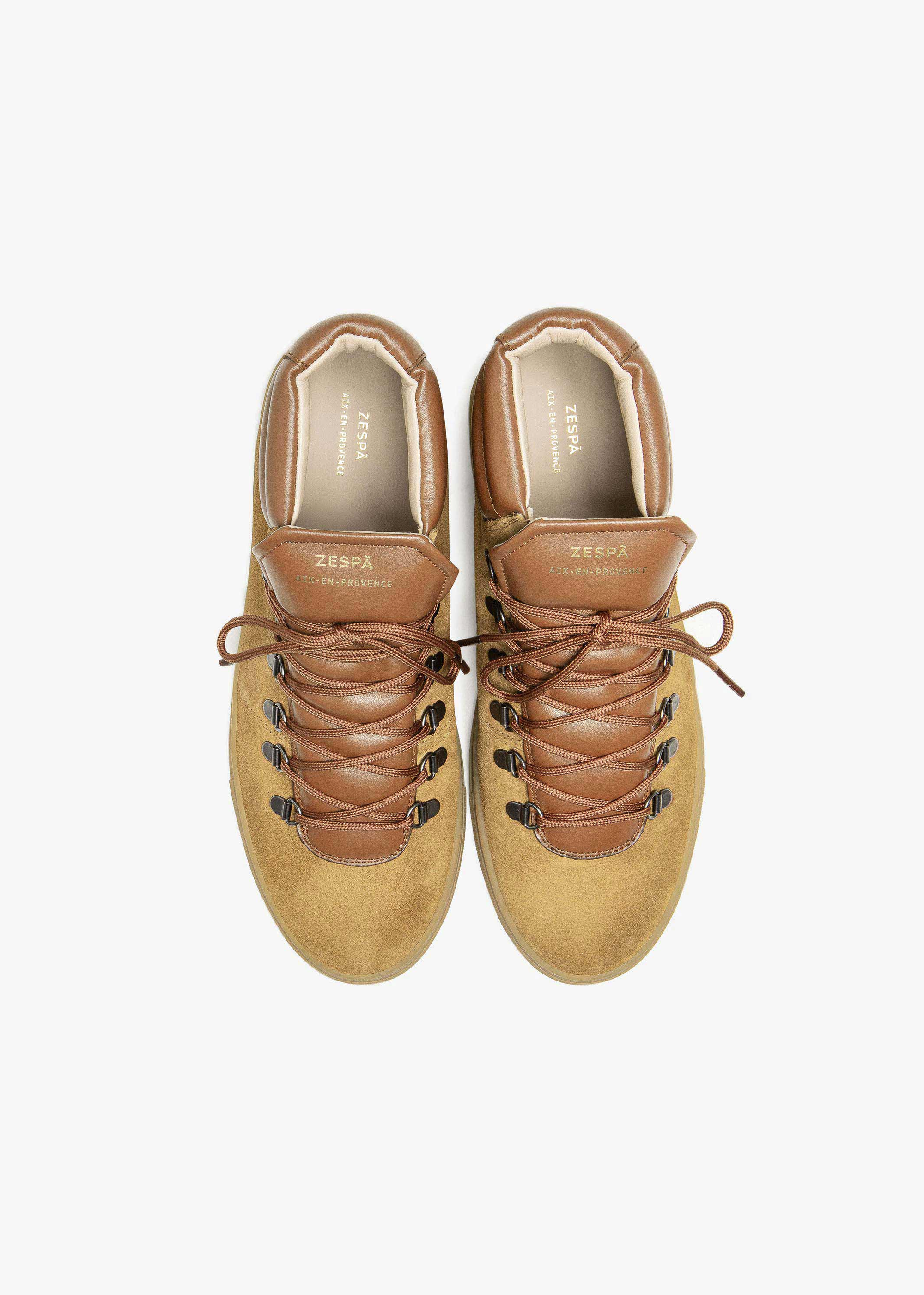 High-Top-Sneaker aus zertifiziertem Leder | Braun "zsp2 suede - marron", Zespa, Foto 3