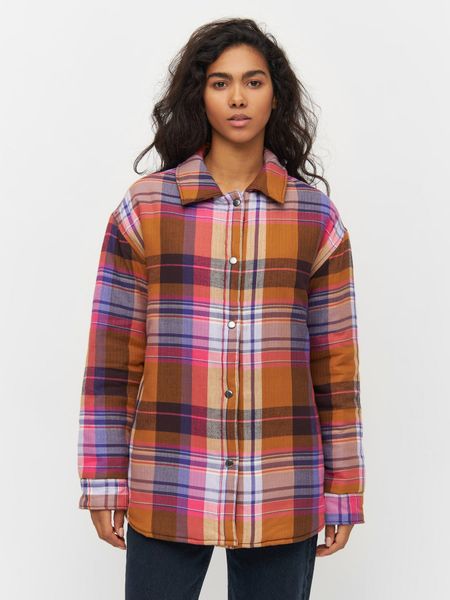 Steppjacke aus Bio-Baumwolle und recyceltem Material | Kariert "overshirt multi check", Knowledge Cotton Apparel, Foto 4