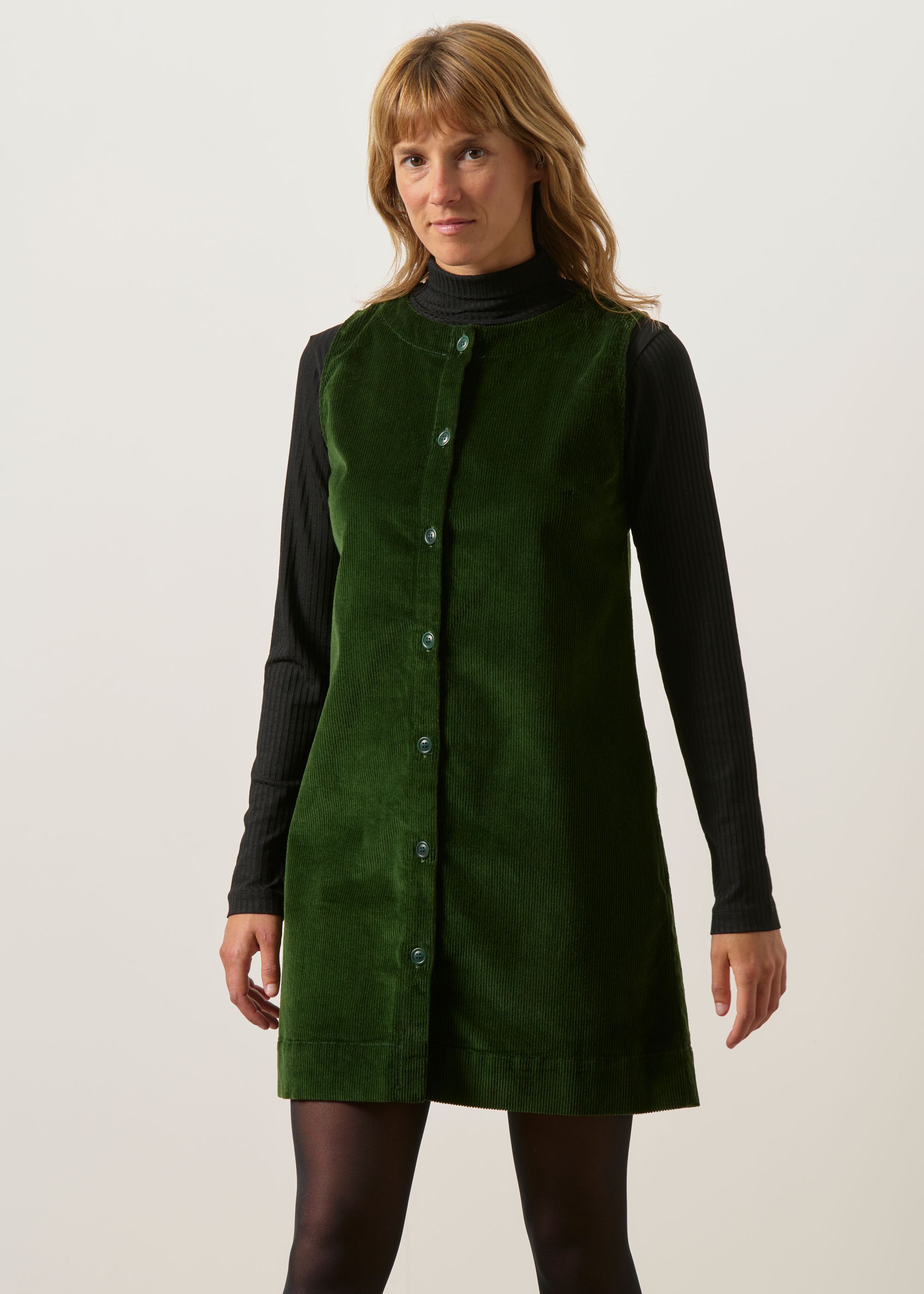 Robe velours sans manche "olivia" - vert, WeDressFair, photo 5