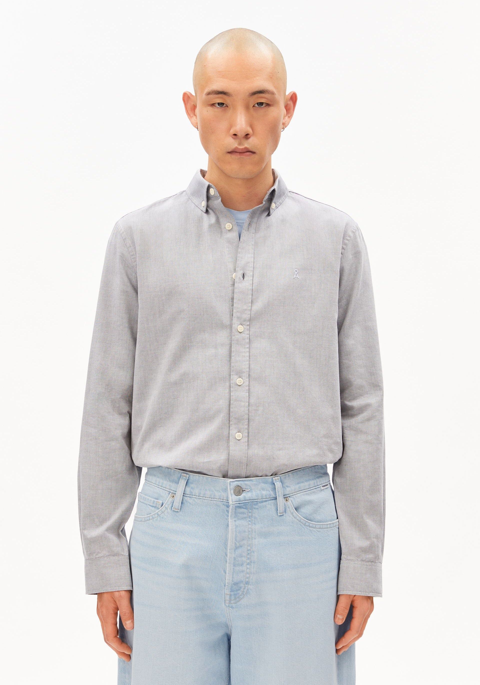 Hemd aus Bio-Baumwolle | Blau "Quaasa longsleeve shirt tinted navy - tinted-navy", Armedangels, Foto 1