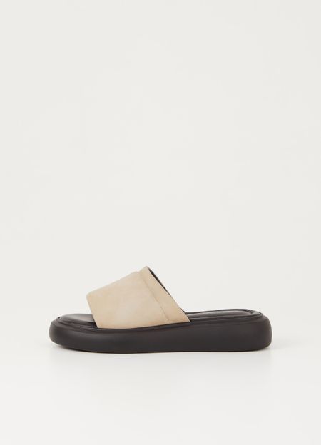 Mules en cuir certifié | beige "blenda sand" - Vagabond