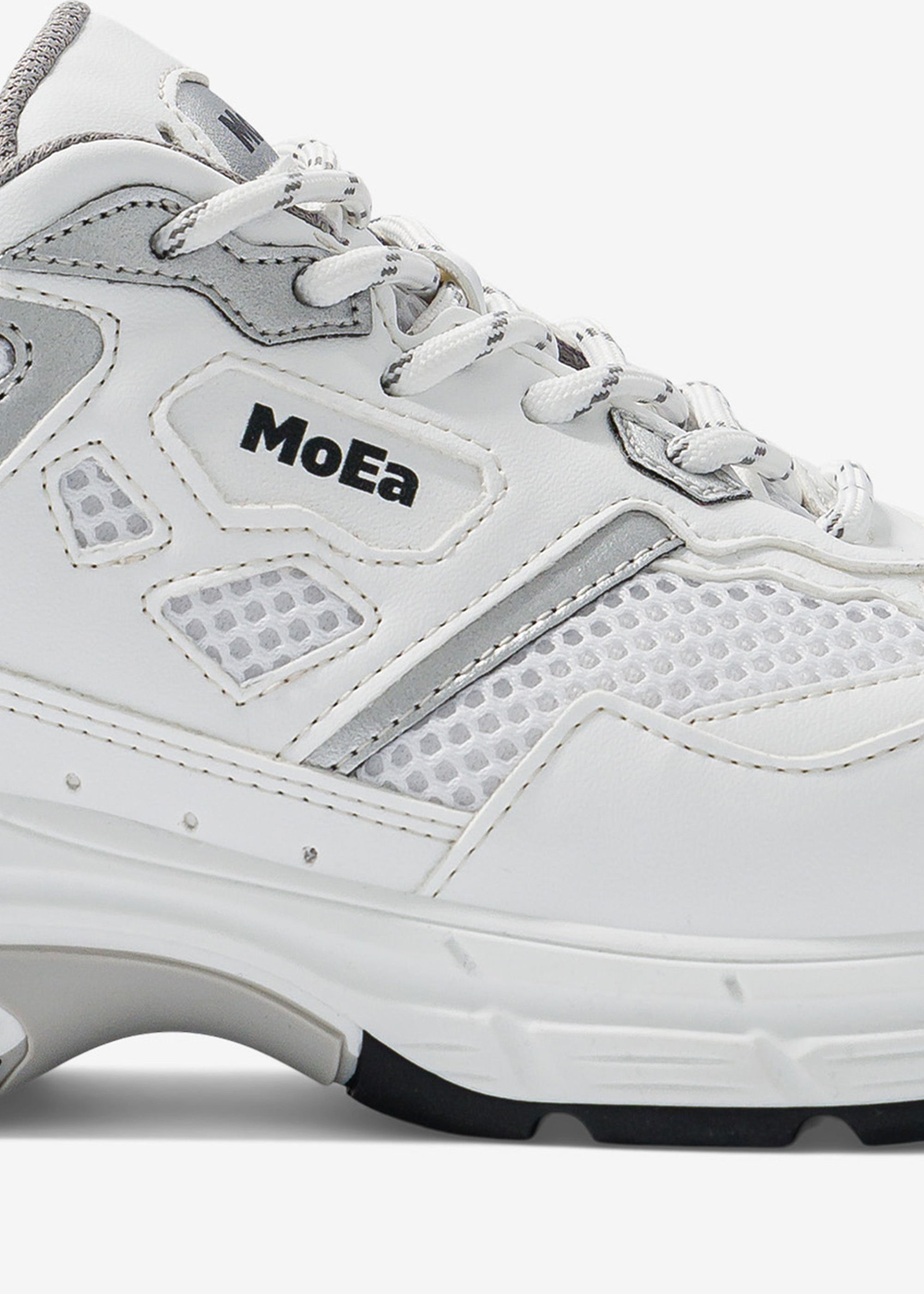 Vegane Sneaker | Weiß und Grau "gen8 - corn white & silver", Moea, Foto 6