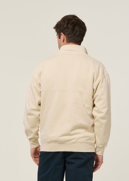 Sweat col zippé mixte en coton bio | écru "ivory white", Colorful Standard, photo 4