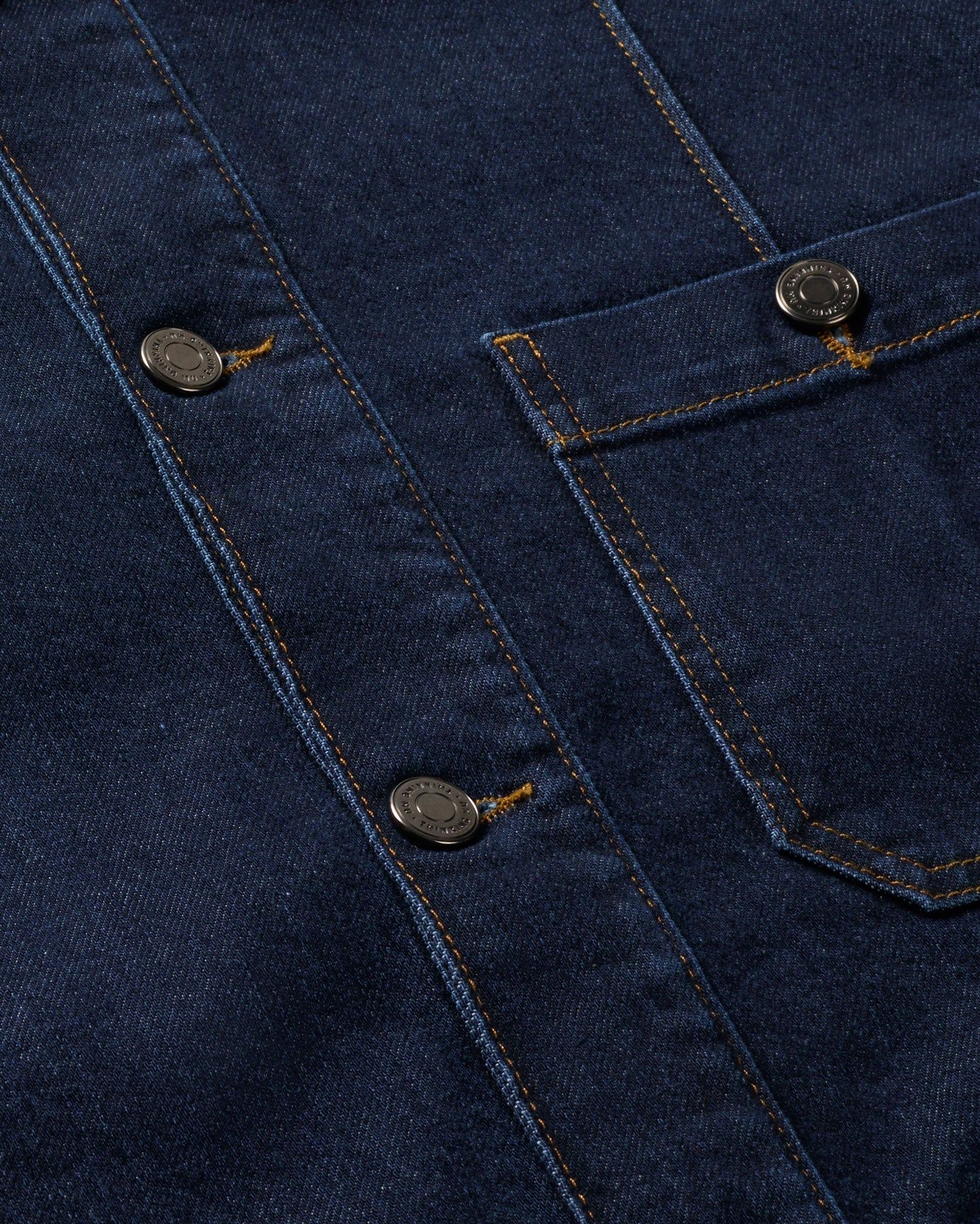 Jacke aus Bio-Baumwoll-Denim | Blau "dark clean denim gus jacket", Thinking Mu, Foto 7