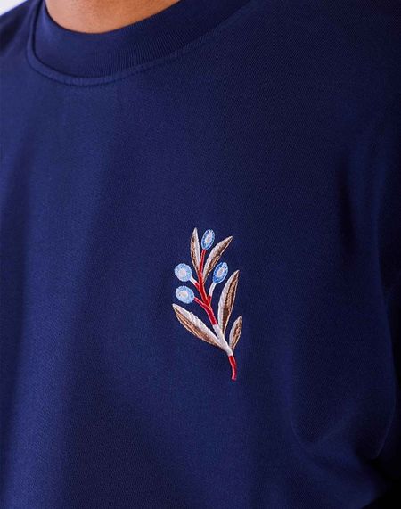 Sweatshirt aus Bio-Baumwolle | Blau "sweat meknes bleu - blue", Olow, Foto 2