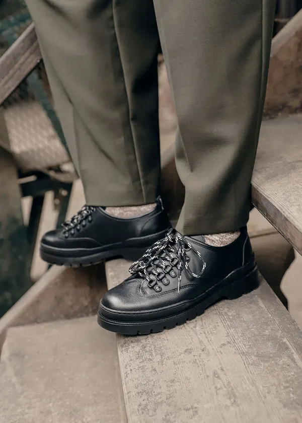 Chaussures en cuir certifié | noir  "Courrier cg", Kleman