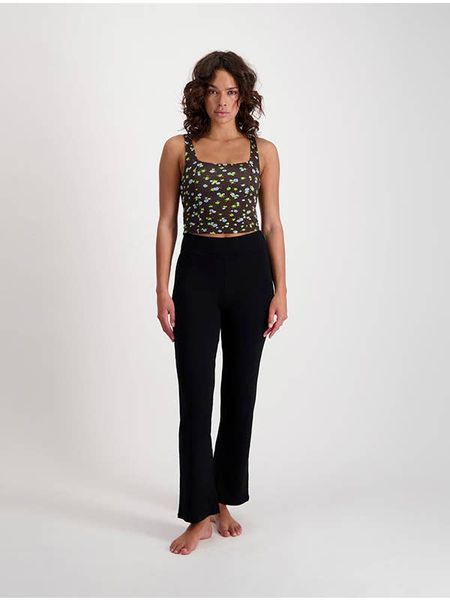 Pantalon ample en ecovero | noir "sasha noir ebène"