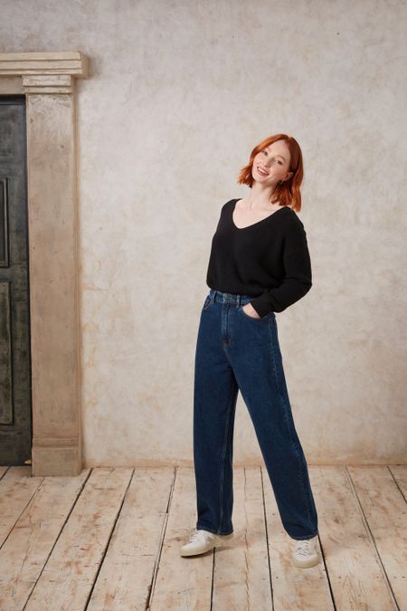 Jean ample en coton bio - enora barrel leg jeans