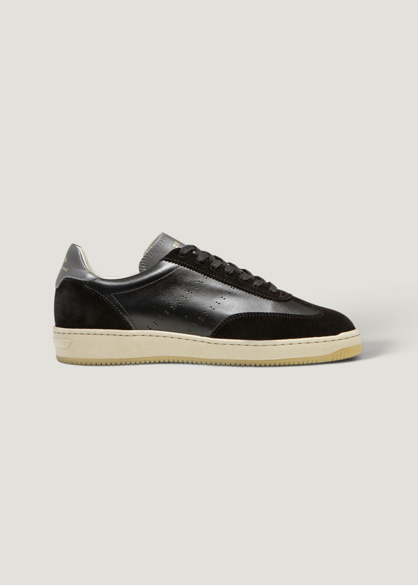 Baskets en cuir certifié | noir "zspgt max nappa suede - black", Zespa