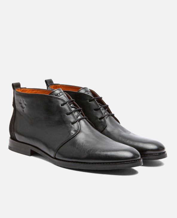 Boots chukka en cuir tannage végétal | noir "madison 51 noir", KOST Paris, photo 1