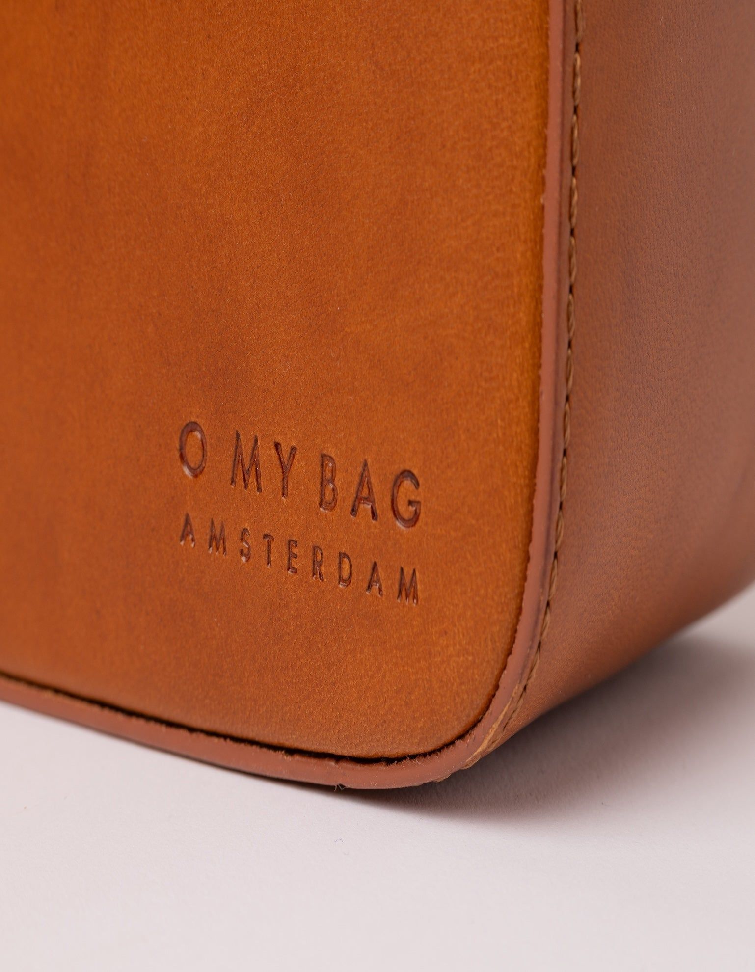 Sac à main en cuir tannage végétal | marron "vicky cognac classic leather", O My Bag, photo 8