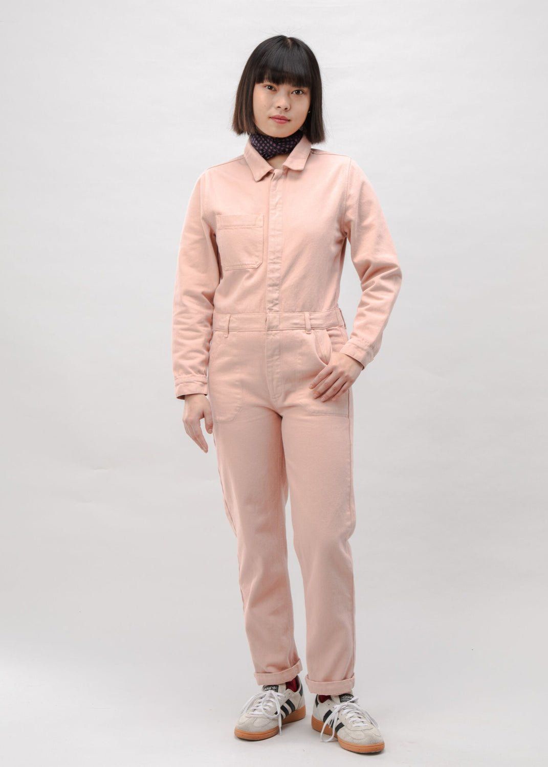 Overall aus Bio-Baumwolle | Rosa "cotton twill boiler suit rose - rose", Brava Fabrics, Foto 1