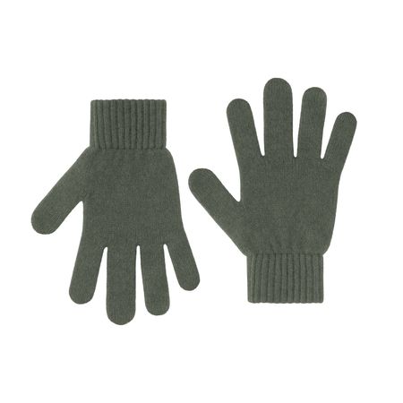 Gants en laine mérinos recyclée | kaki "merino wool gloves - dusty olive"