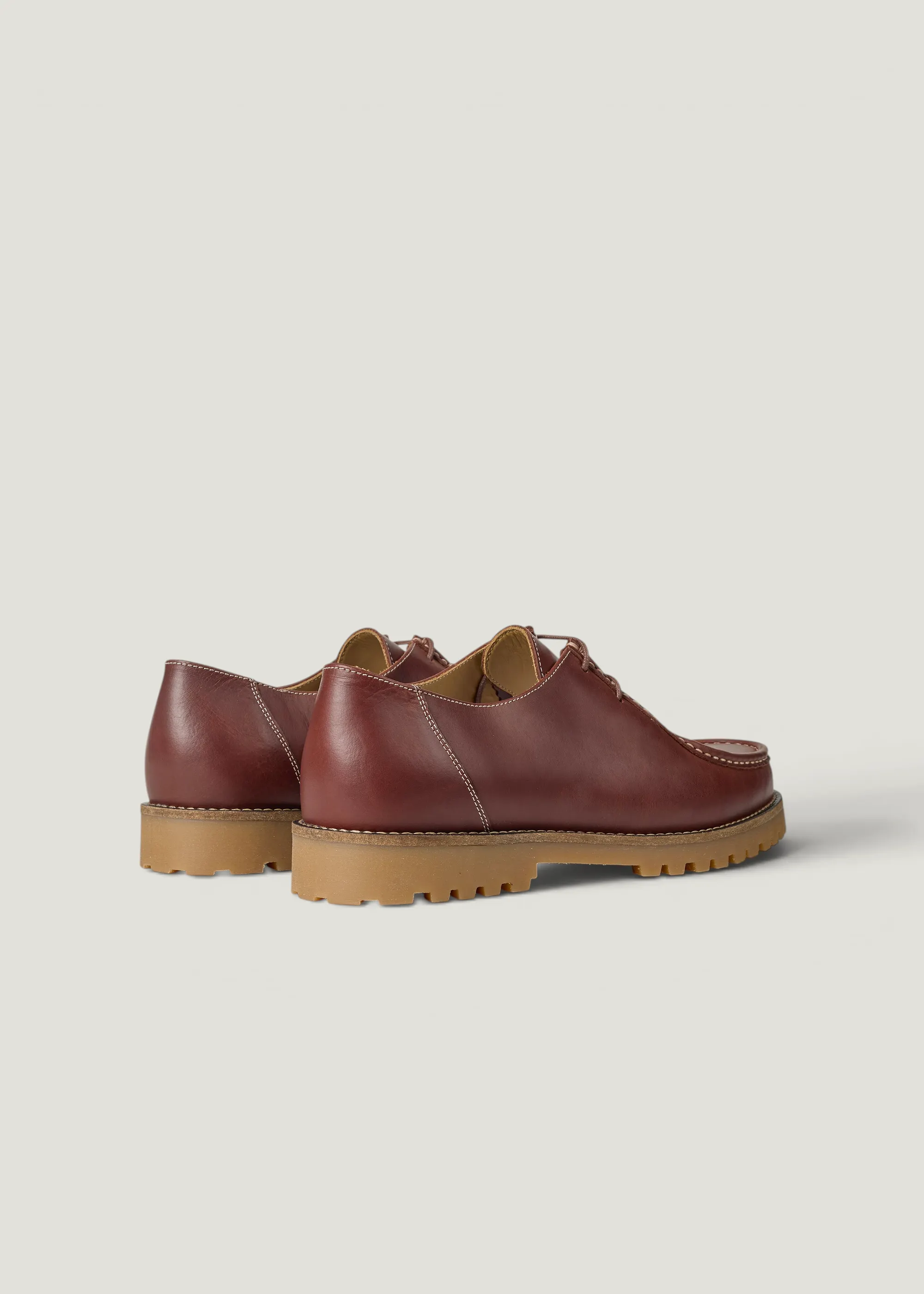 Chaussures en cuir certifié | marron "ollie moc toe - brown leather", Garment Project, photo 3