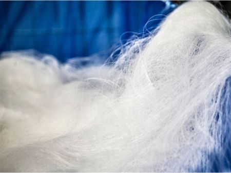 Déchets de nylon ou polyamide 6-6. Cette matière est recyclée pour fabriquer la fibre Q-NOVA®.<br>© Fulgar